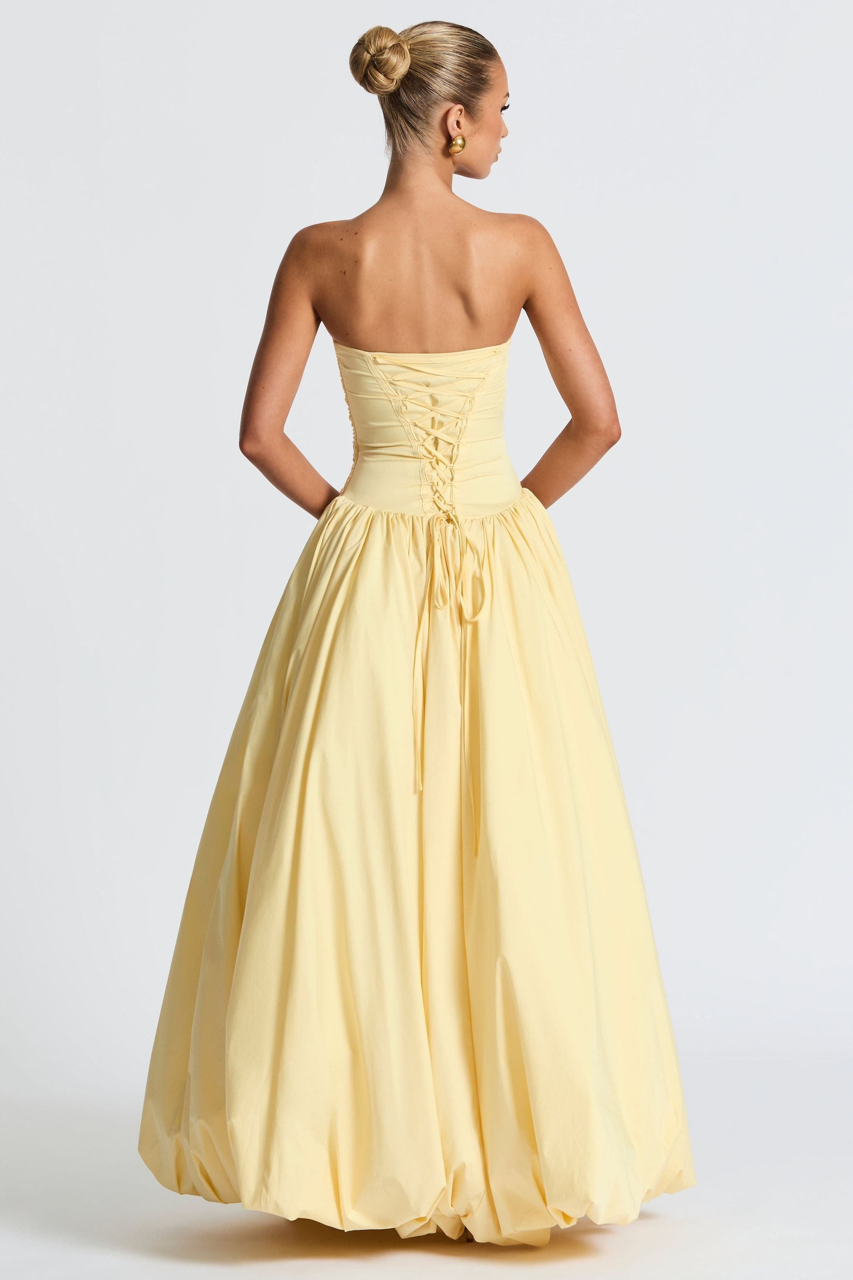 Jillian - Satin Ruffle Maxi