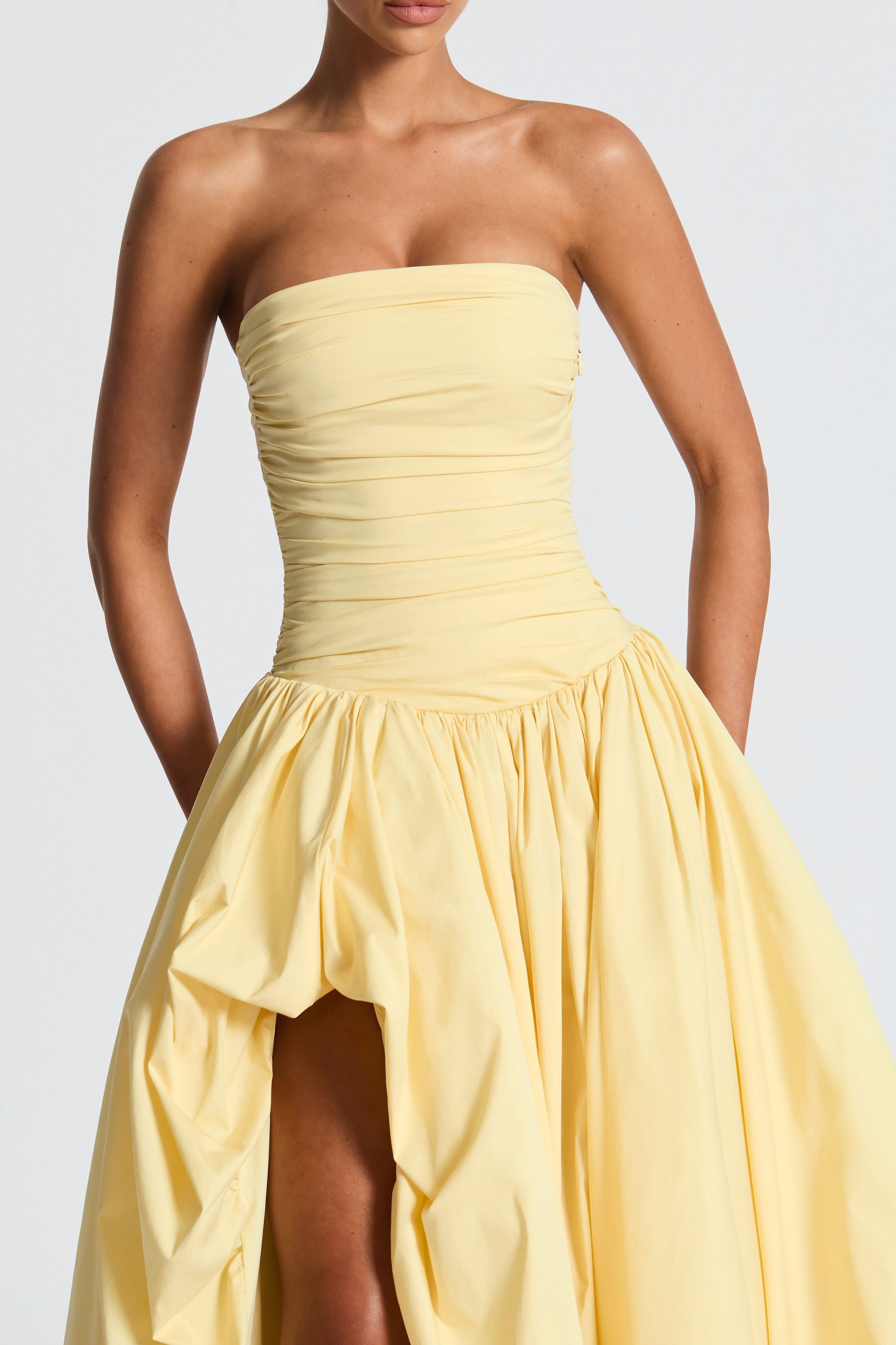 Jillian - Satin Ruffle Maxi