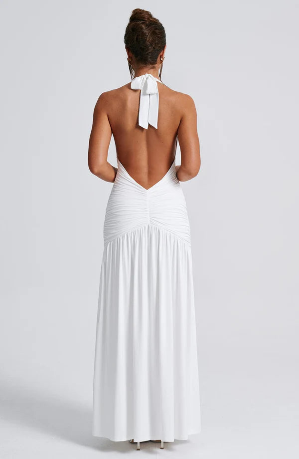 Melany Halter Neck Maxi Dress