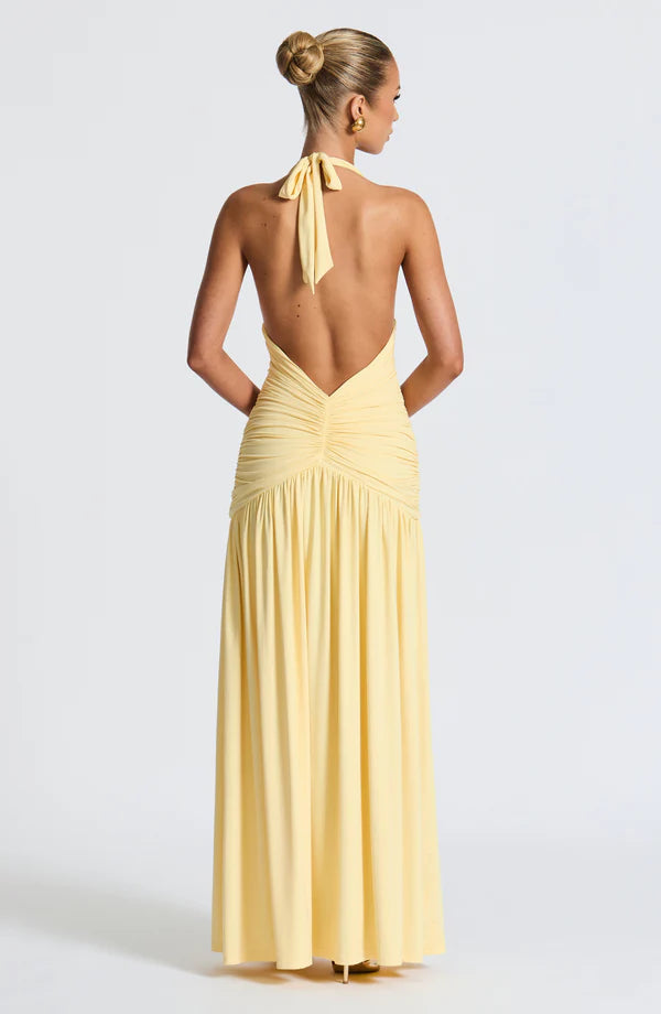 Melany Halter Neck Maxi Dress