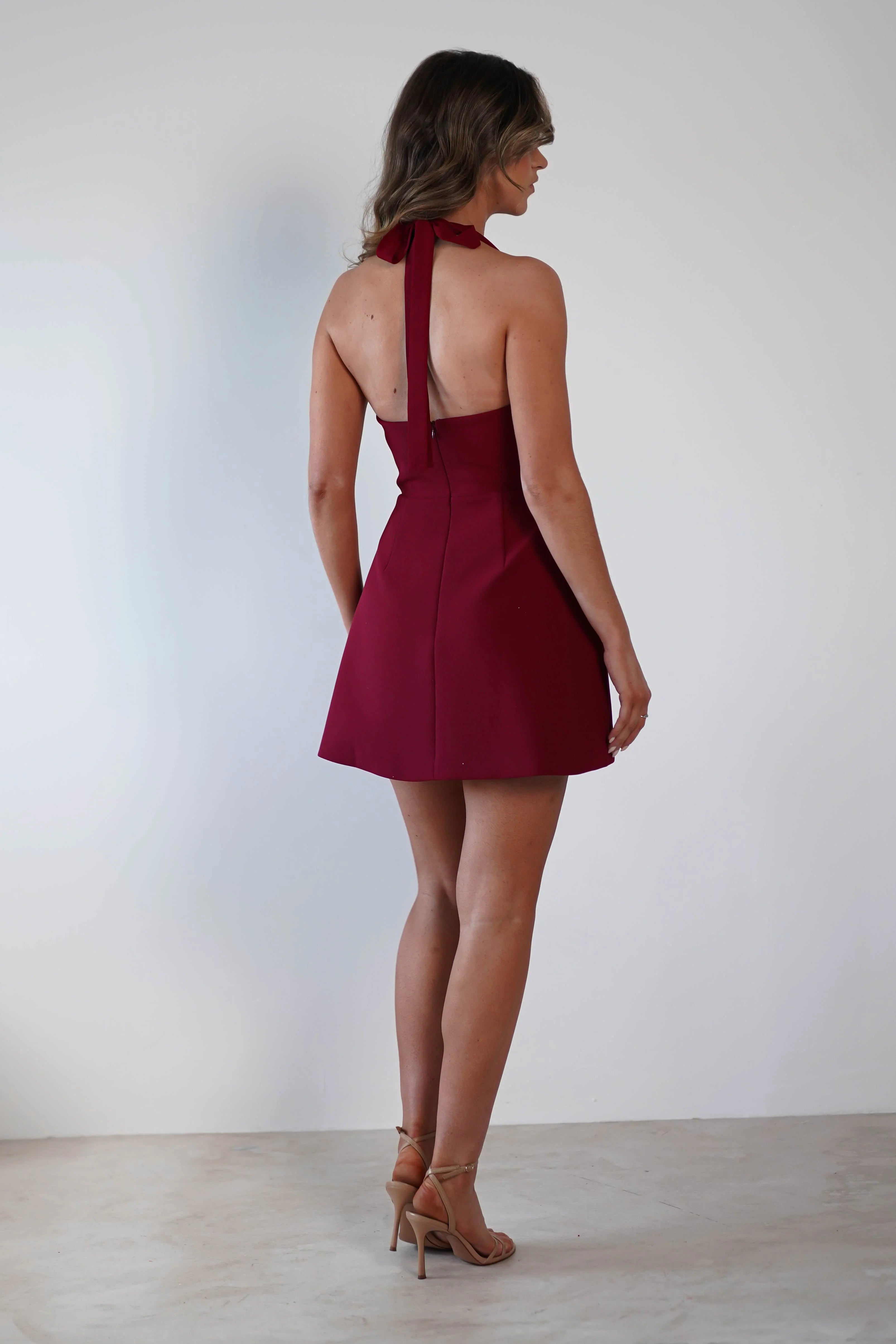 Morocco Halterneck Mini Dress