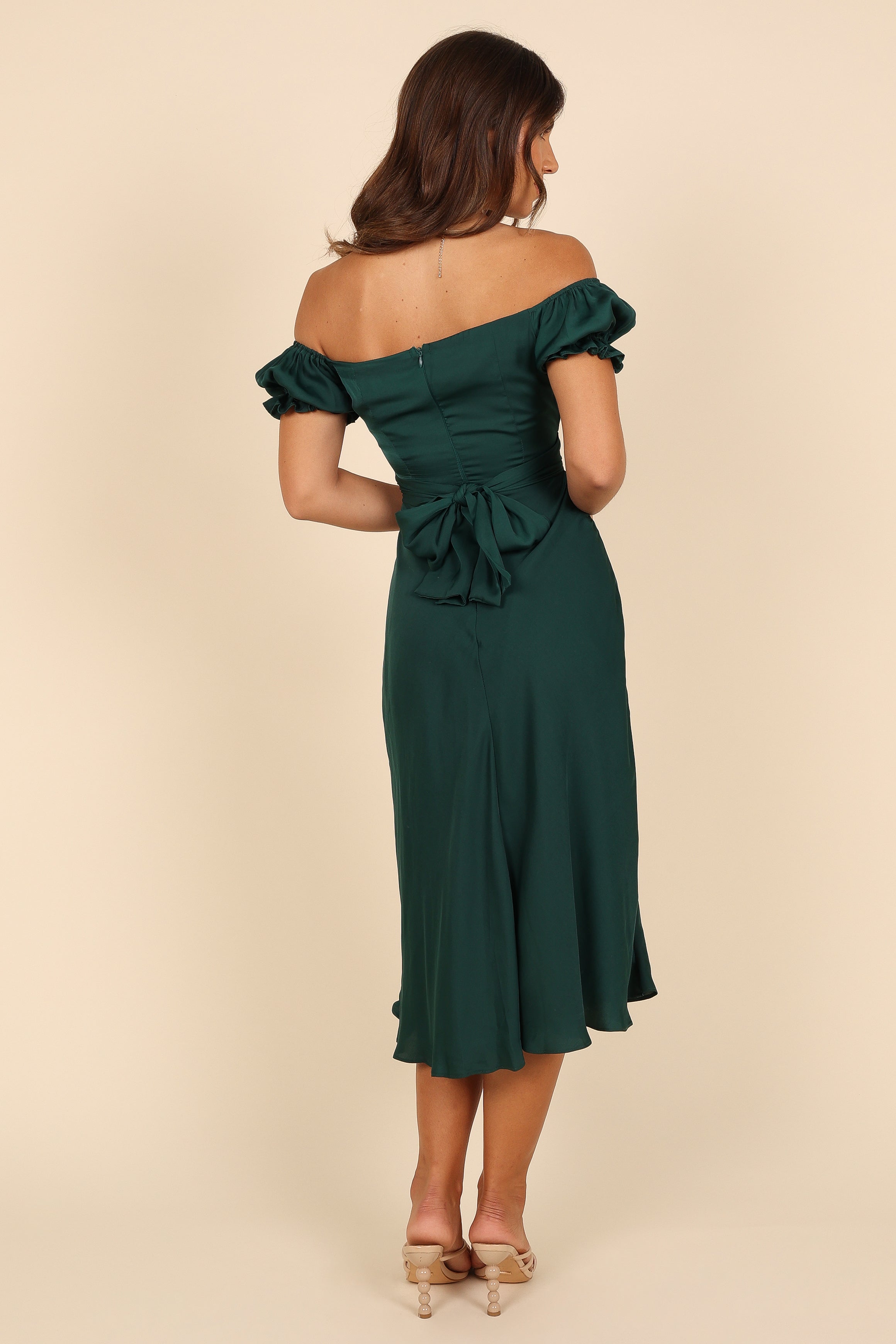 Cassandra Sweetheart Frill Midi Dress