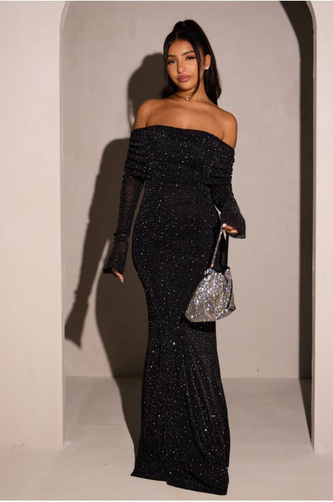 Aletta - Sequin Off-Shoulder Dress