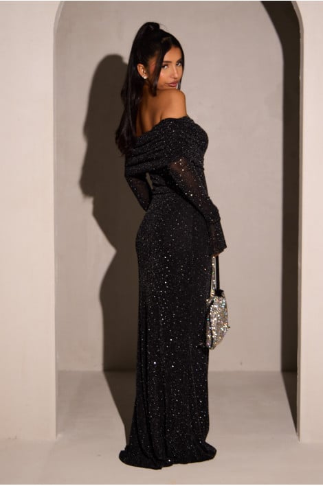 Aletta - Sequin Off-Shoulder Dress