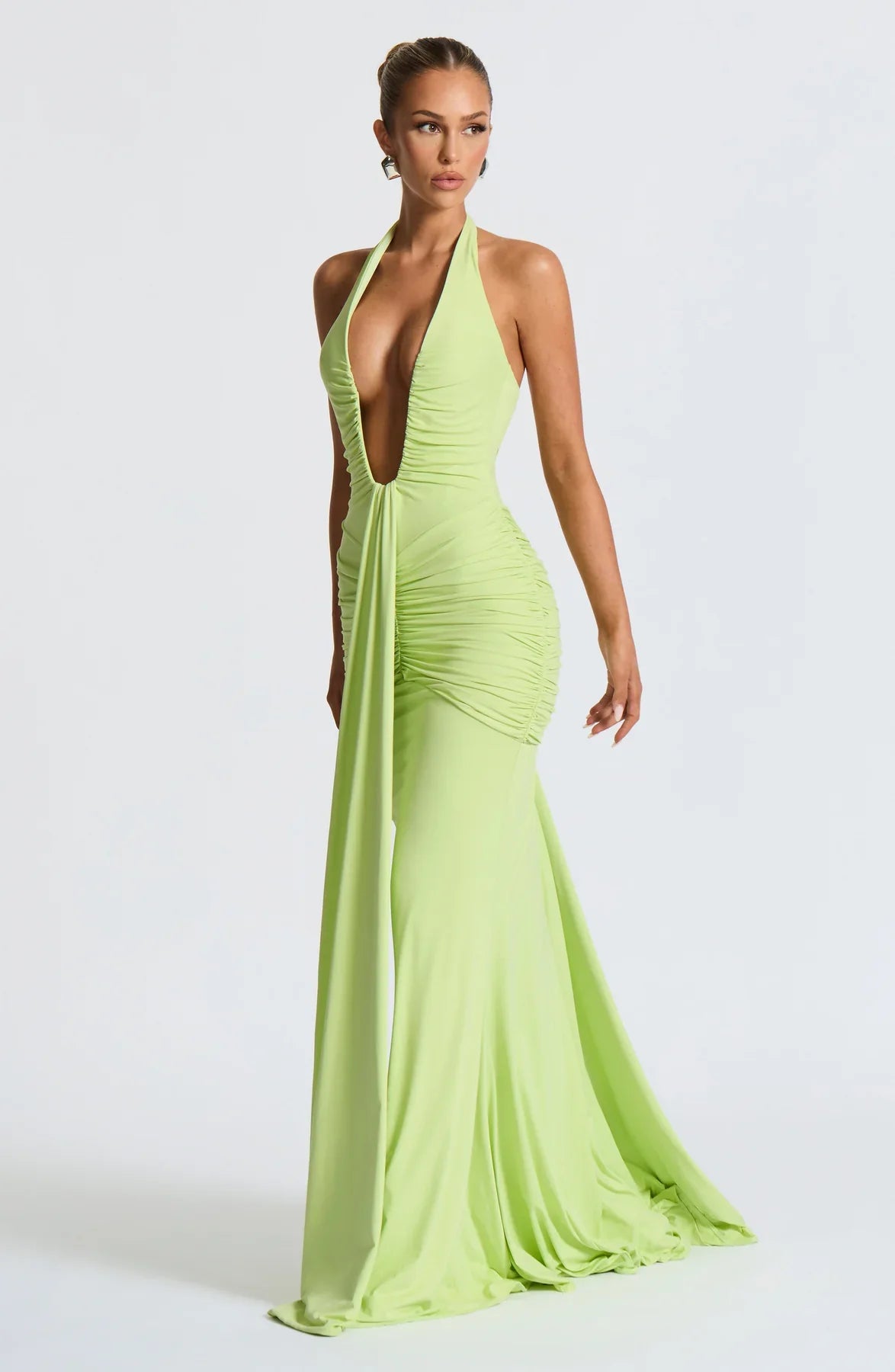 Daisy Satin Maxi Dress
