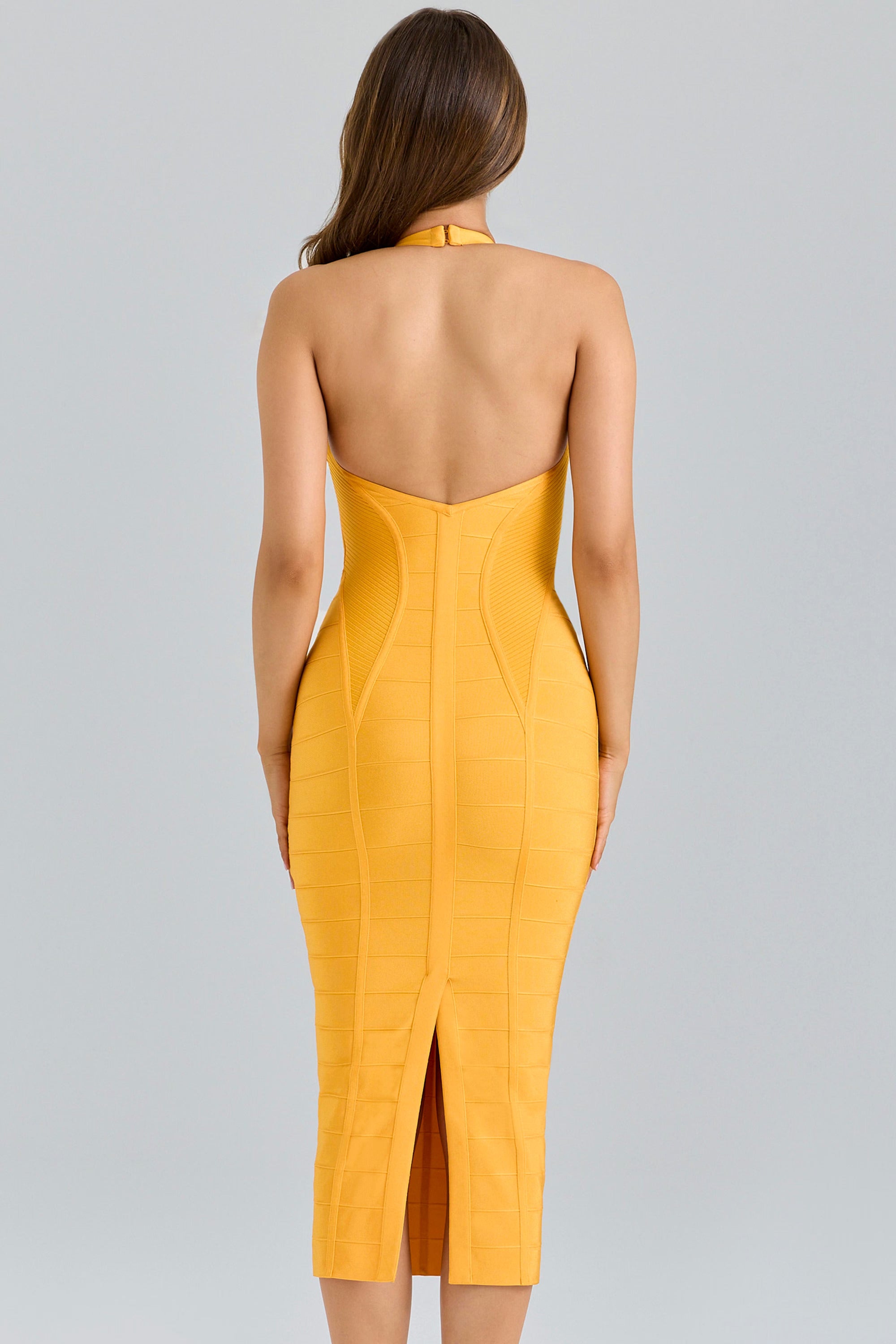 Annelise Curve-Sculpt Bandage Midi Dress
