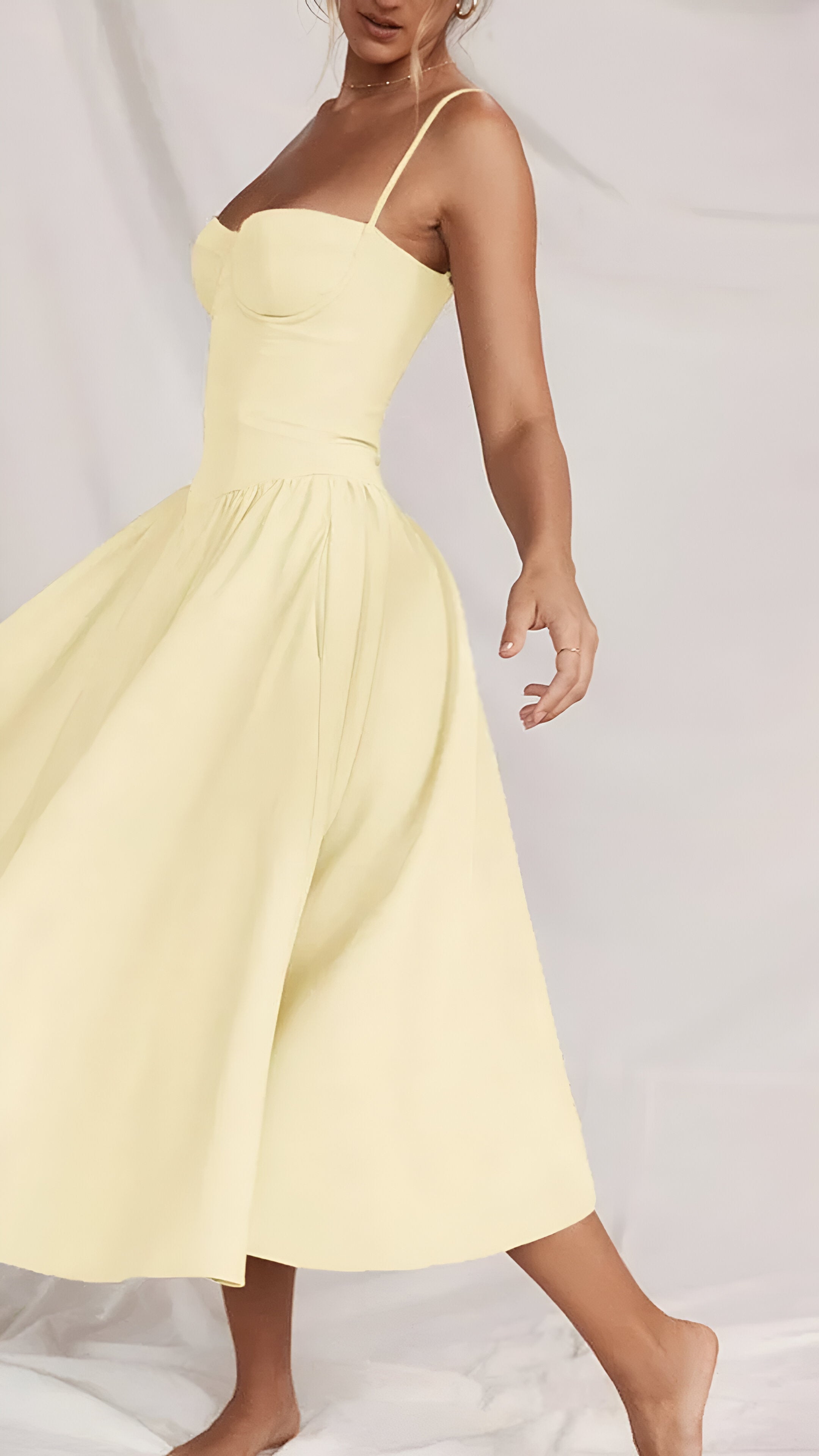 Violet French Dress with Suspenders in Hof Style