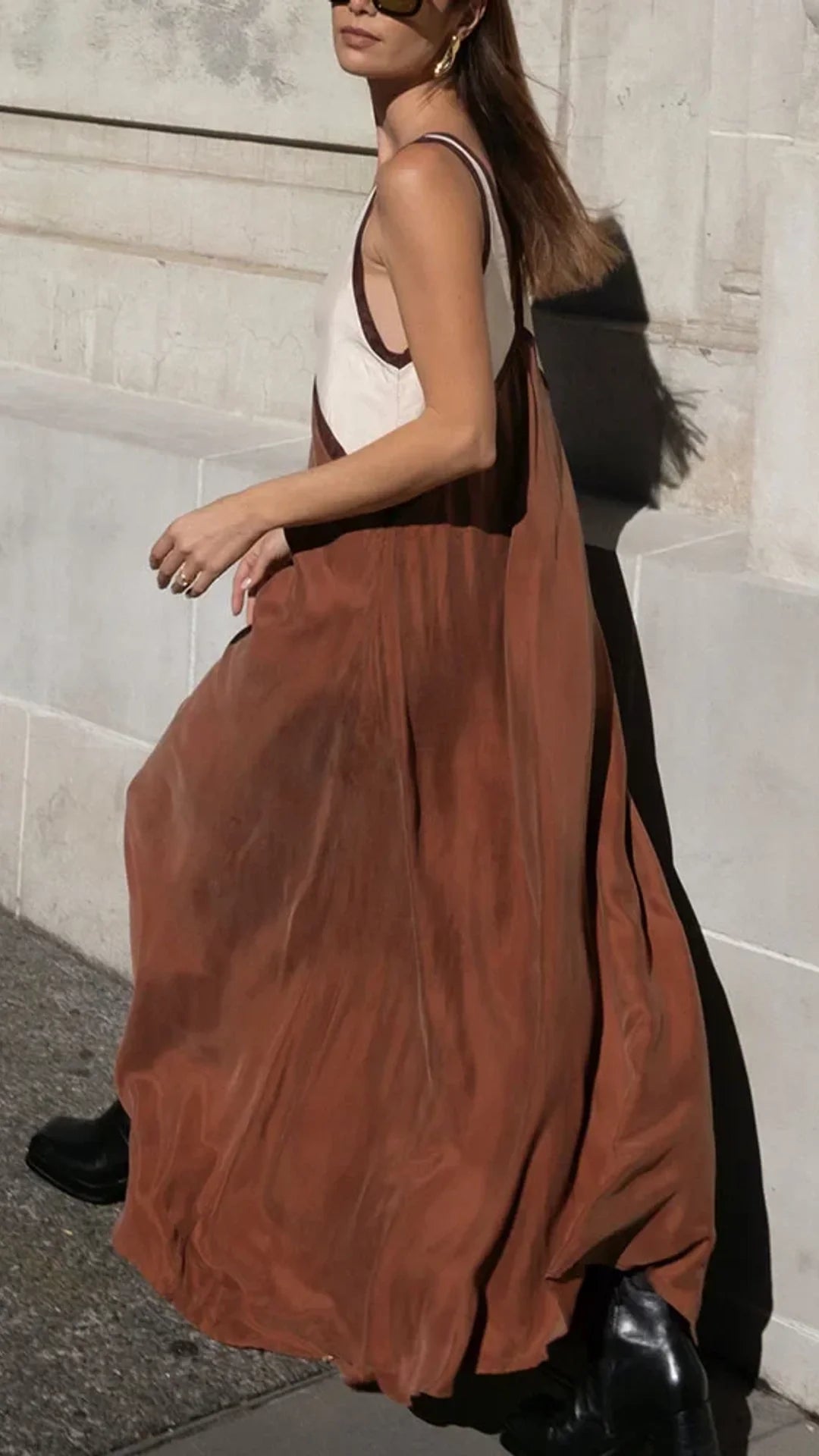 Luna Colorblock V-Neck Dress