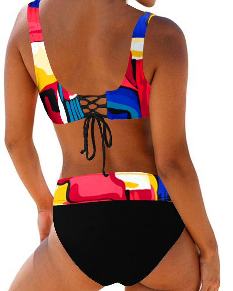 Colorful bikini swimsuit