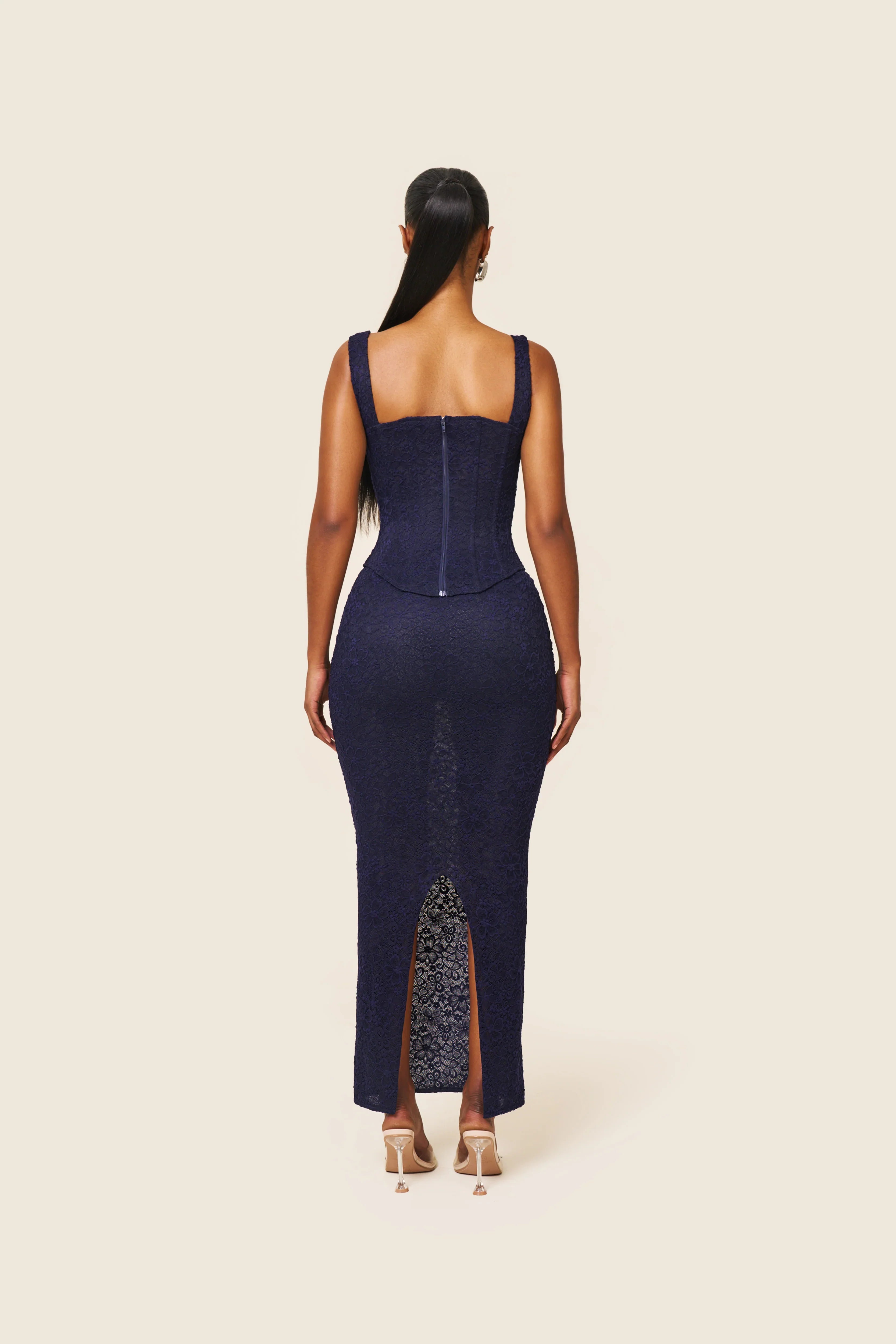 The Cinched Lace Maxi Set