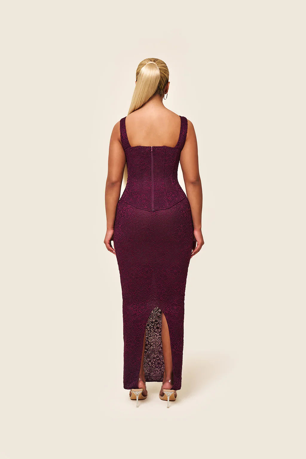 The Cinched Lace Maxi Set