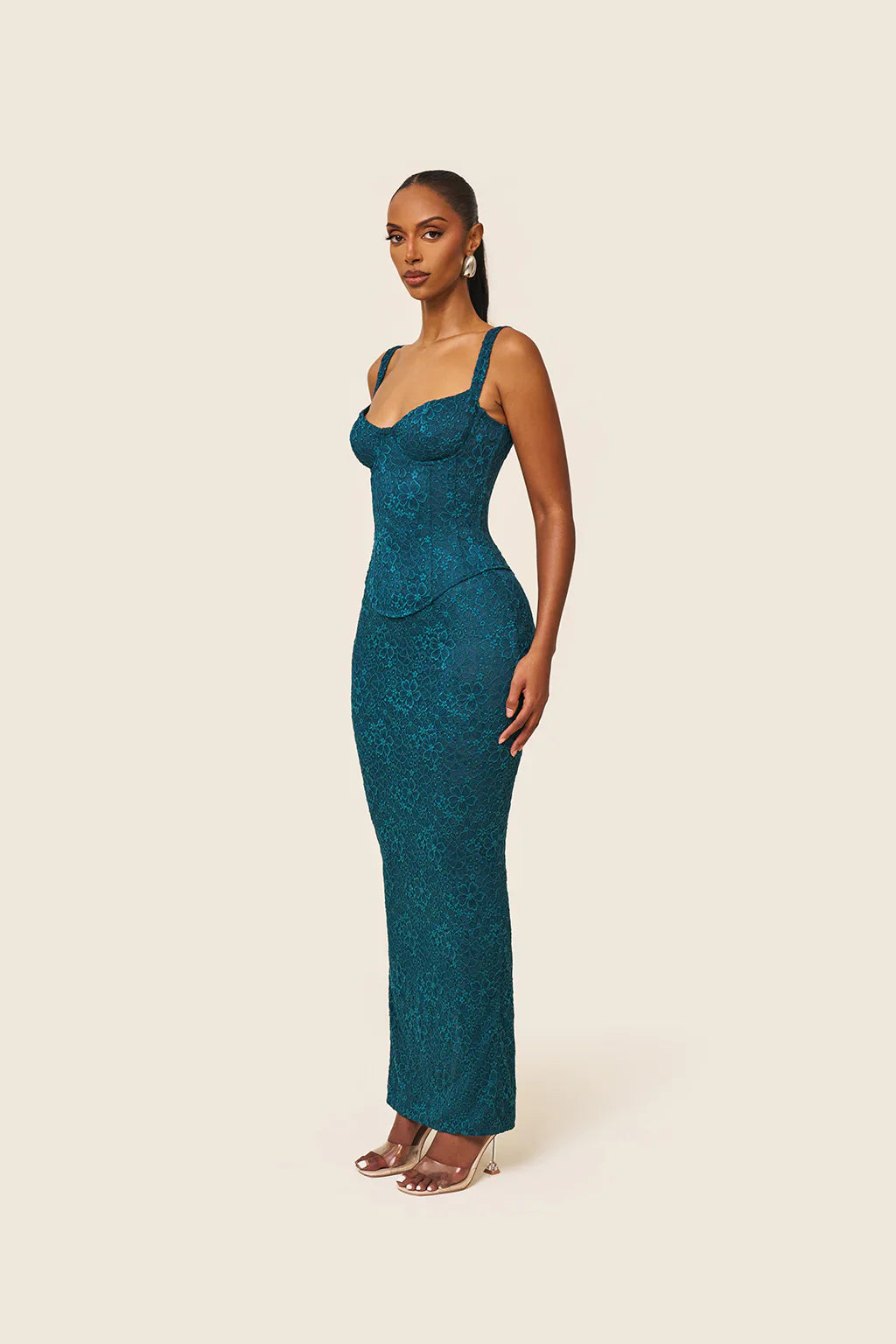The Cinched Lace Maxi Set