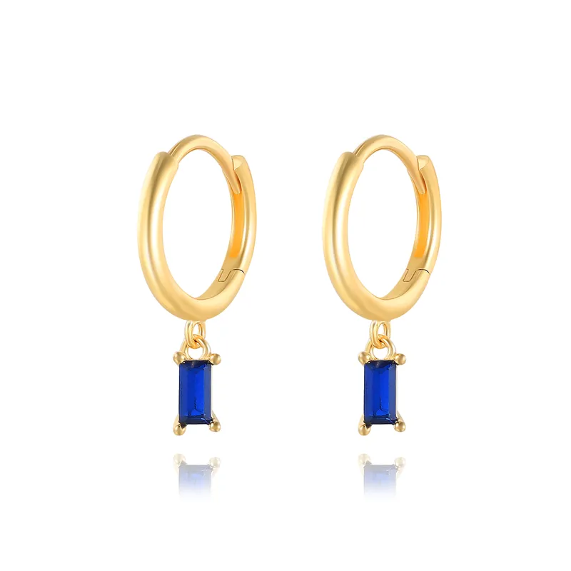 Chic and Elegant Square Earrings with Zirconia - Lauren