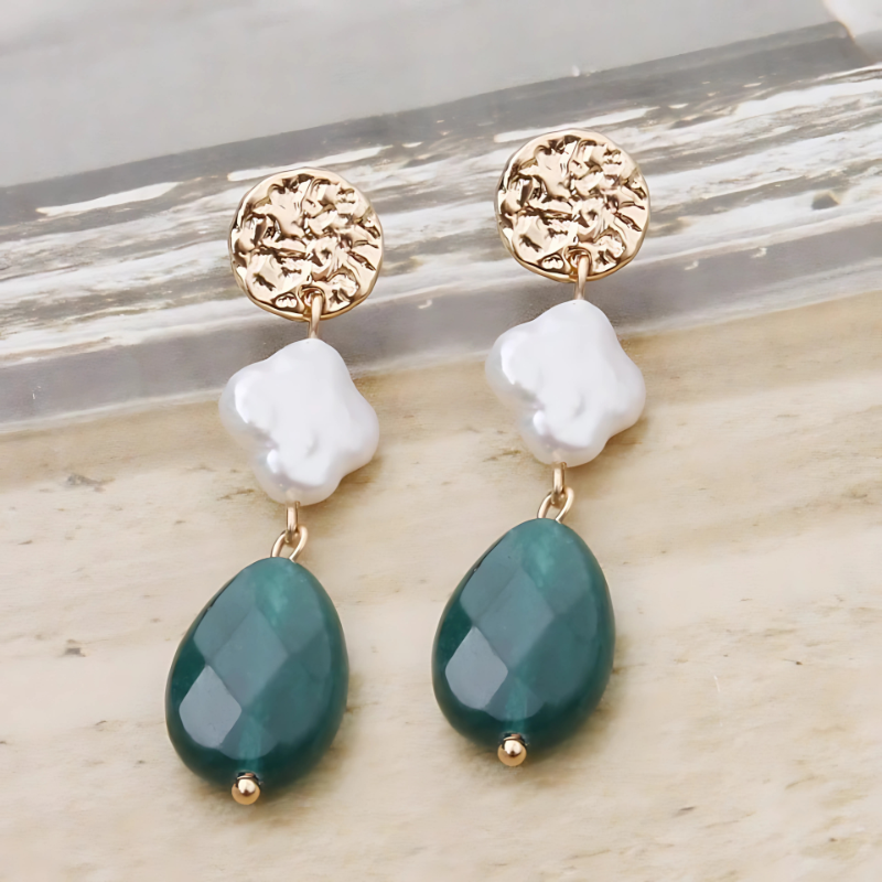 Stylish Pearl Drop Earrings for Men