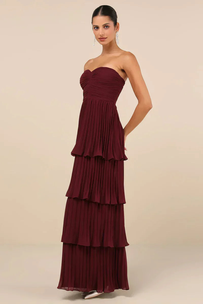 Sweetheart Plum Maxi Dress