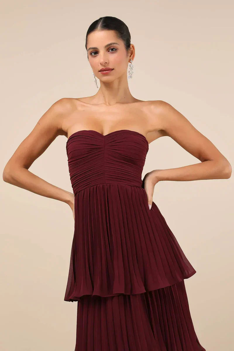Sweetheart Plum Maxi Dress