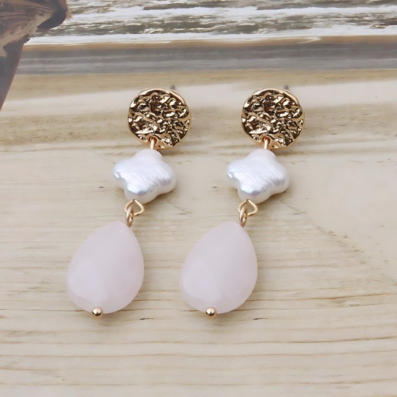 Stylish Pearl Drop Earrings for Men