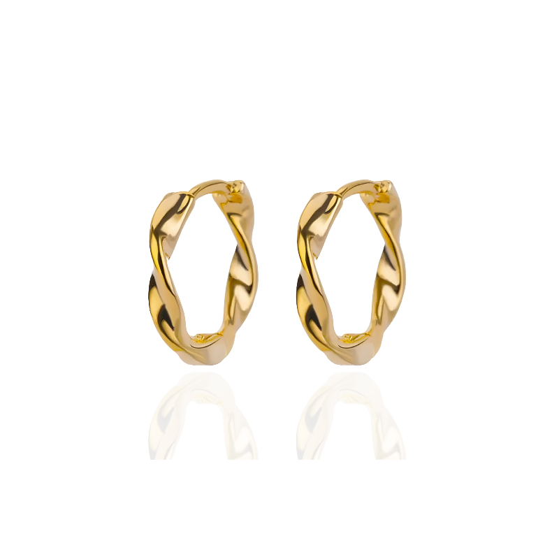 Elegant Twisted Hoop Earrings - Vera for a stylish look