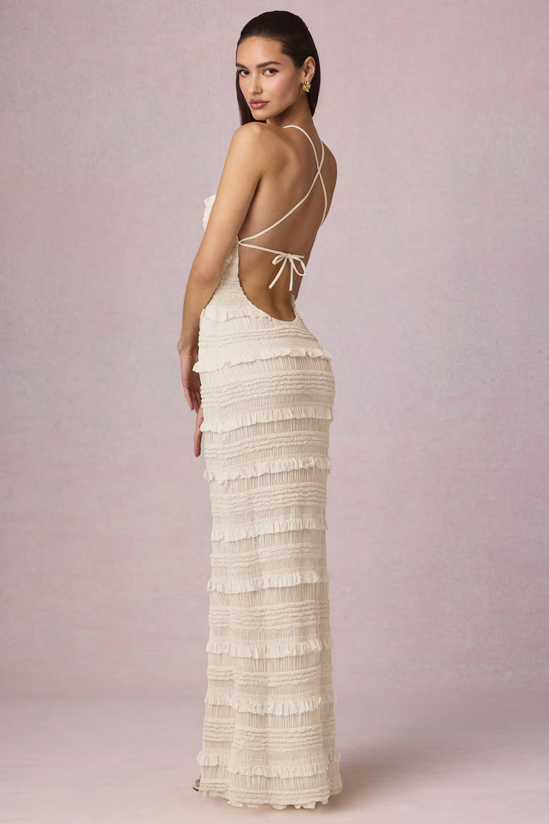 Aurelia Halter Ruffle Maxi
