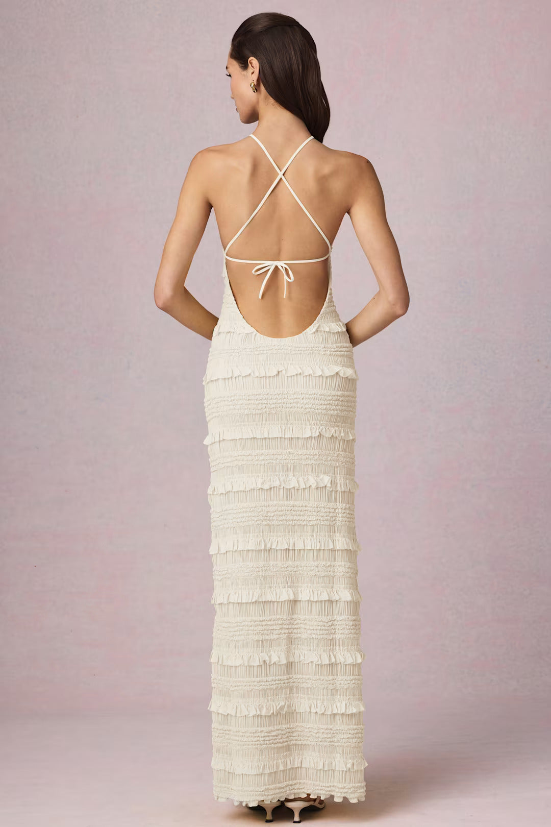 Aurelia Halter Ruffle Maxi