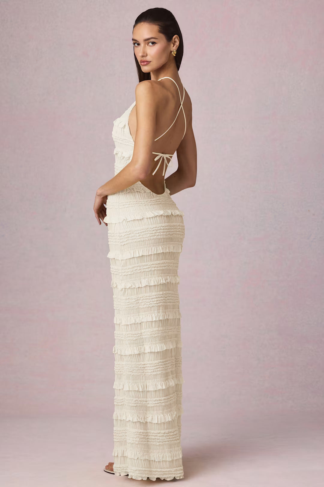 Aurelia Halter Ruffle Maxi