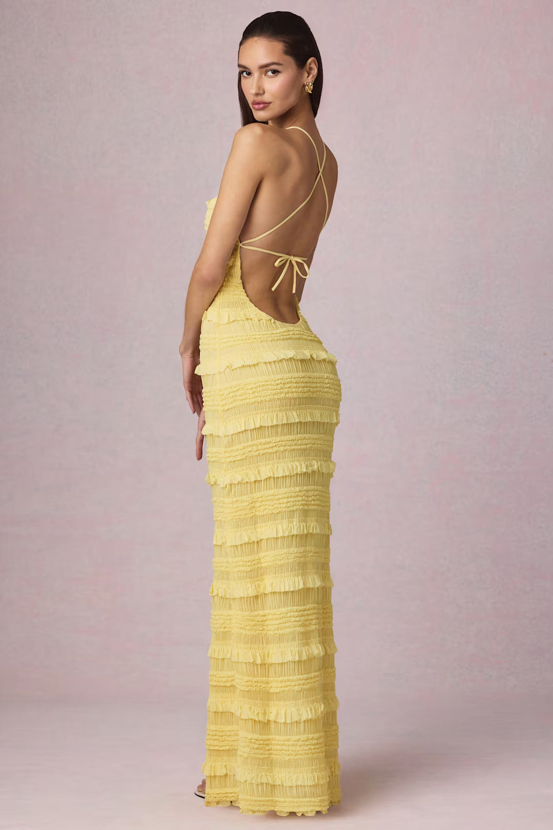 Aurelia Halter Ruffle Maxi