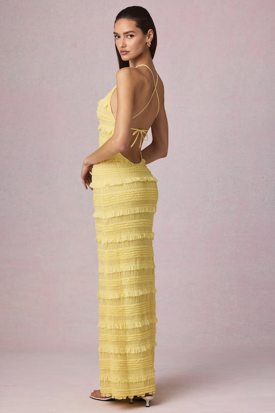 Aurelia Halter Ruffle Maxi
