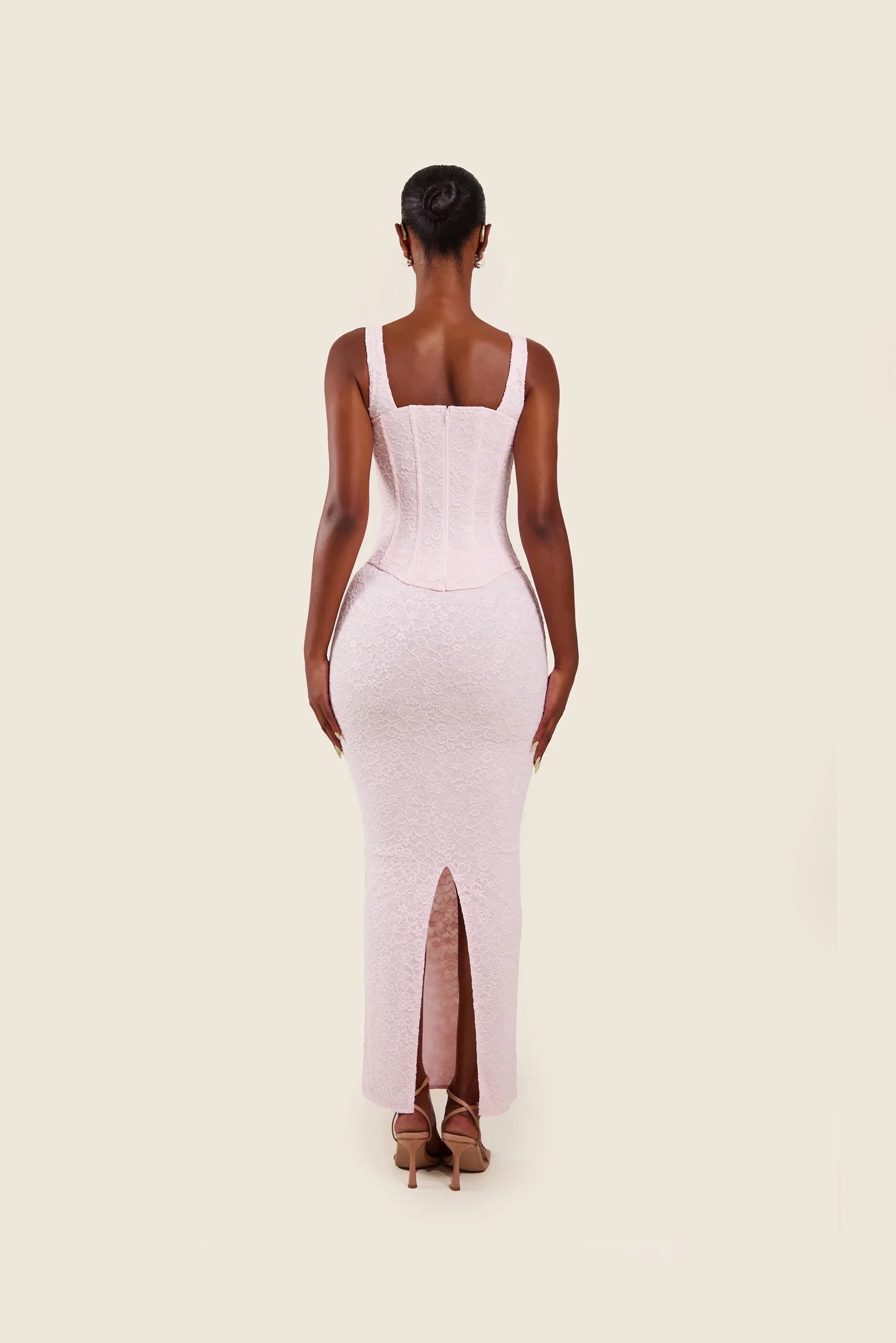The Cinched Lace Maxi Set