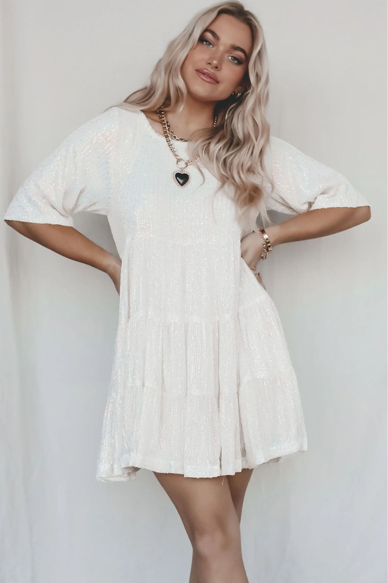 Lilia | Elegant Loose Party Dress with Sequins