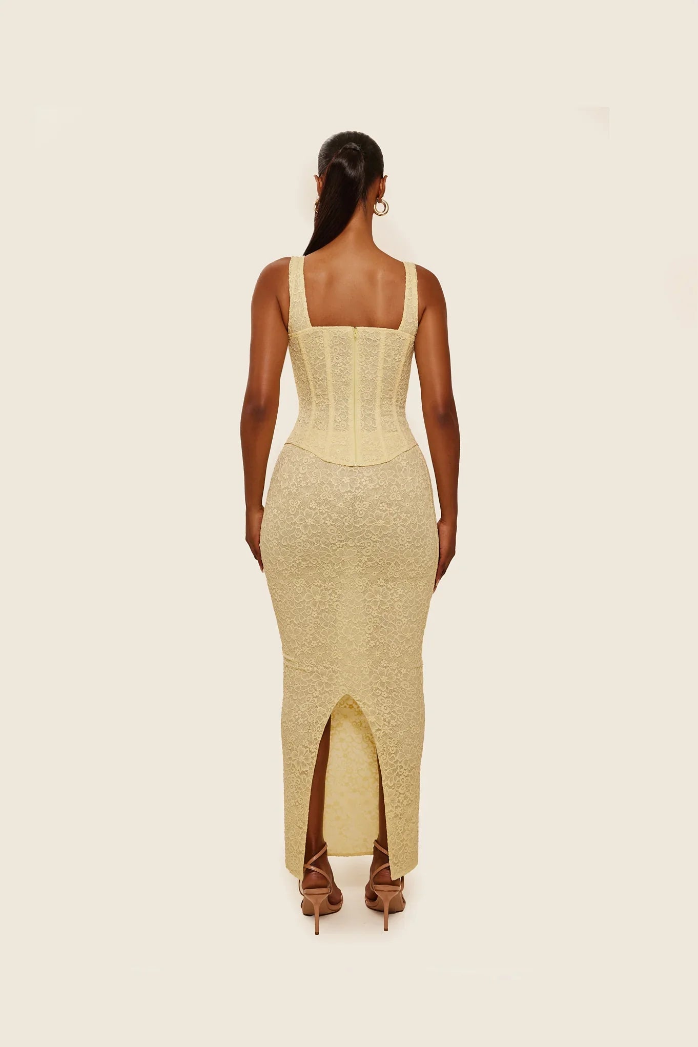 The Cinched Lace Maxi Set