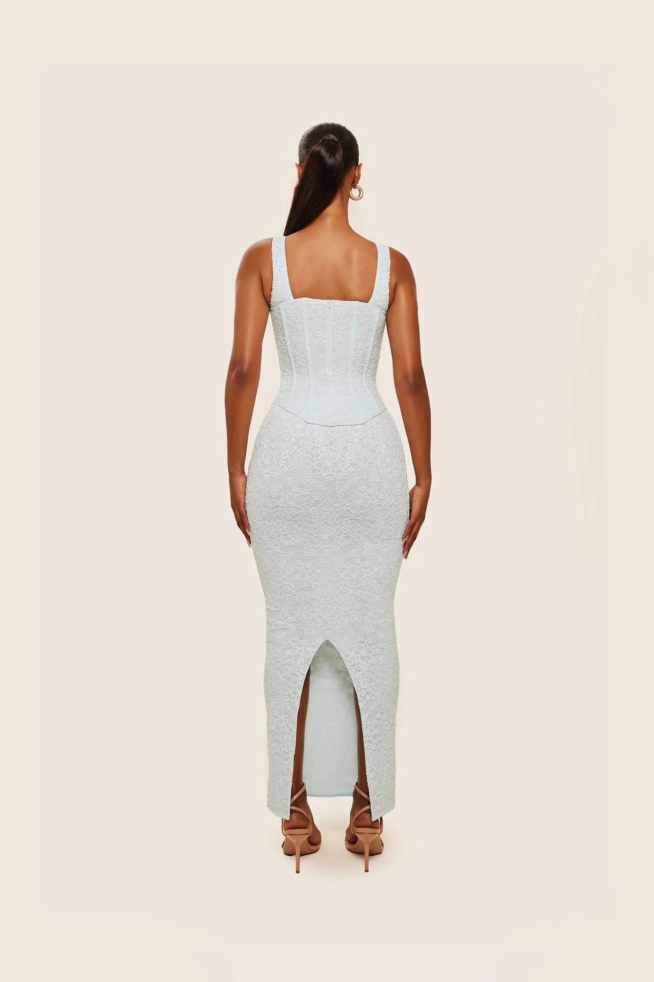The Cinched Lace Maxi Set