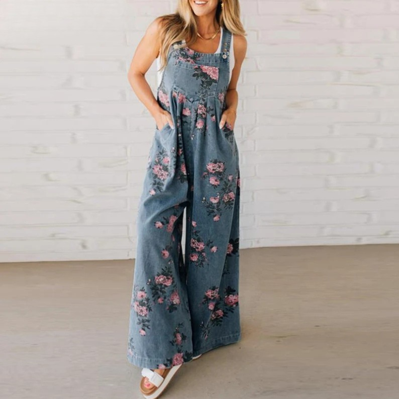 Casual Elegant Floral Jumpsuit
