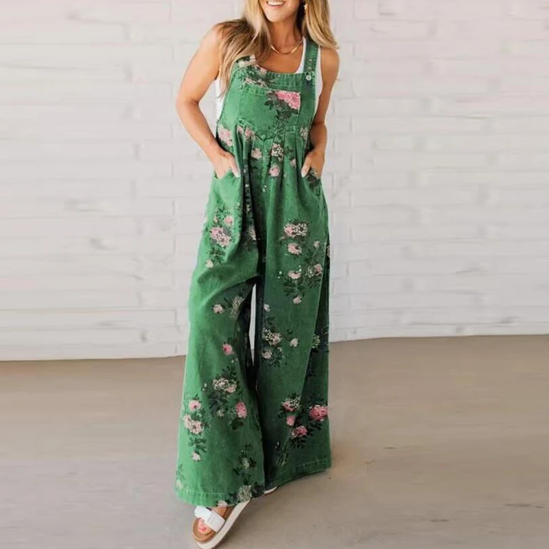 Casual Elegant Floral Jumpsuit