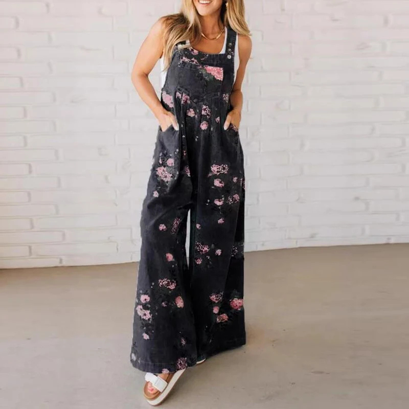 Casual Elegant Floral Jumpsuit
