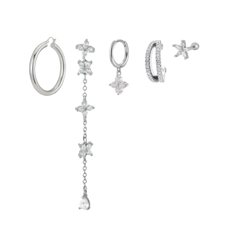 Sparkling Earring Set - Evi
