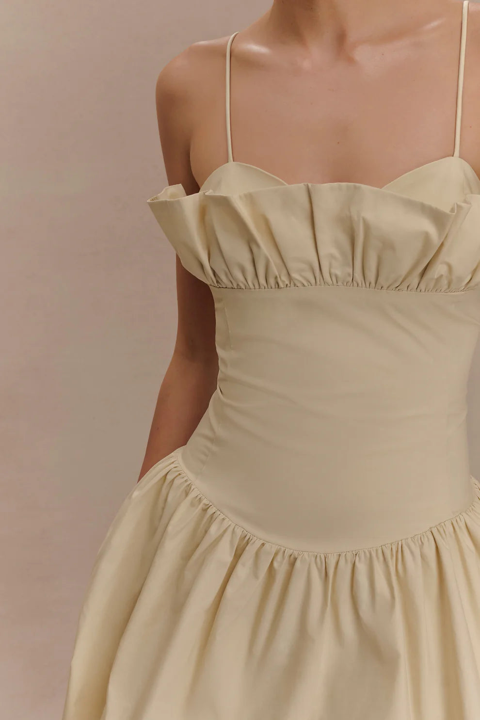 Jasmine Cotton Frill Mini Dress