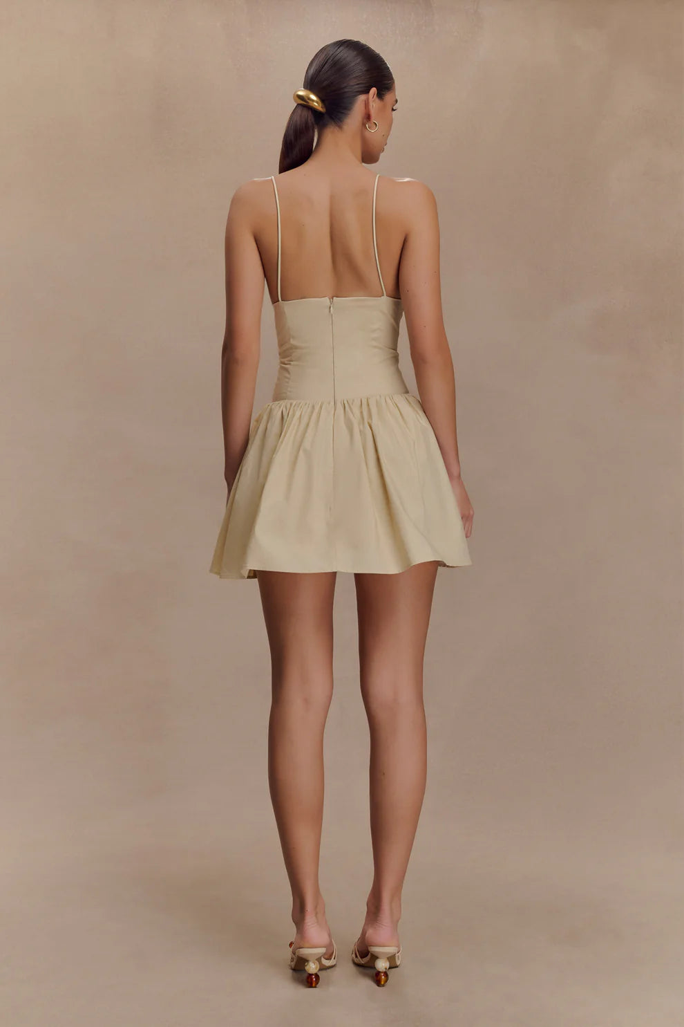 Jasmine Cotton Frill Mini Dress