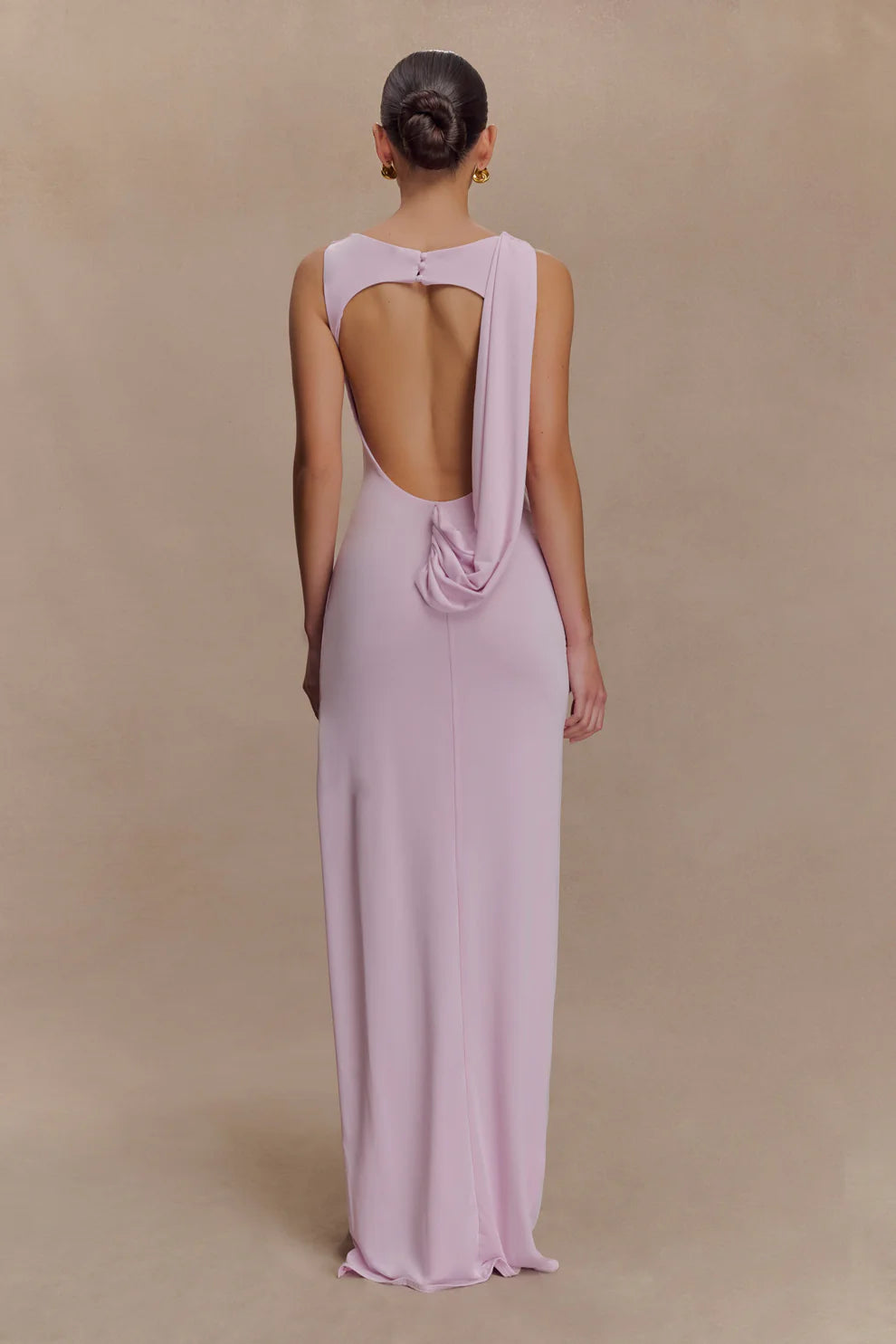 Anastacia Slinky Drape Maxi Dress