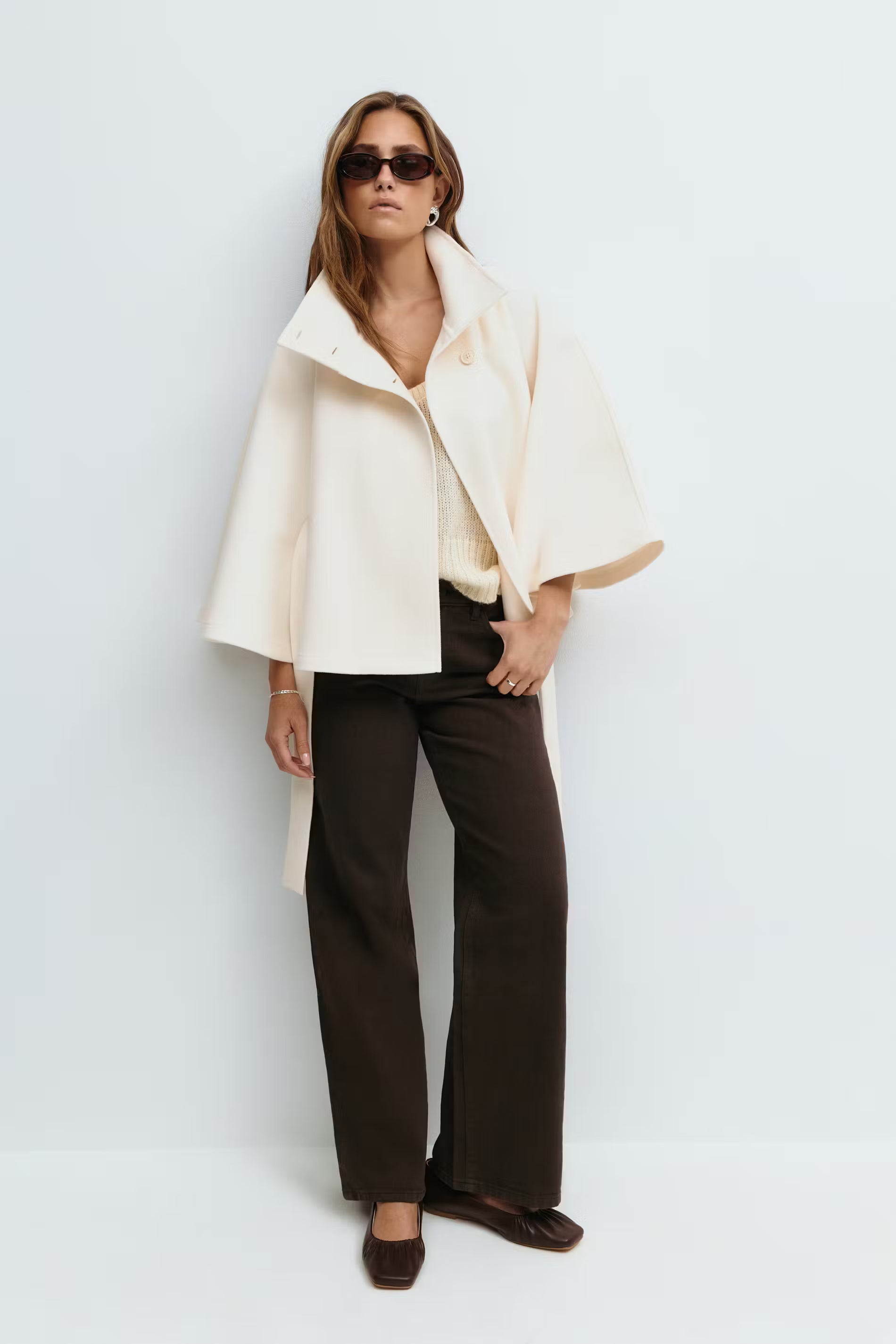 Elora - Belted Cape Jacket