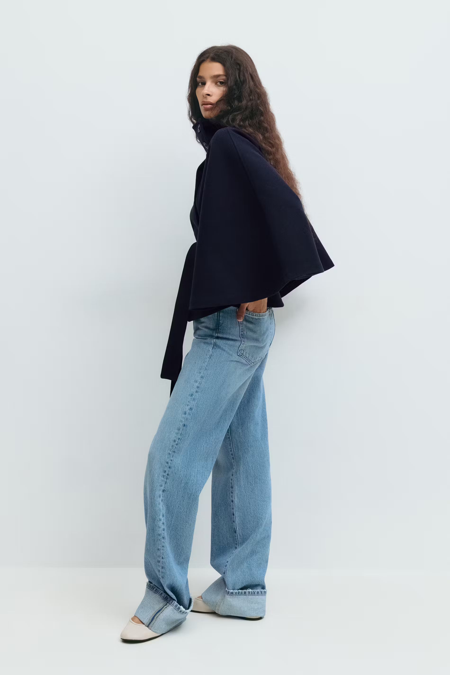 Elora - Belted Cape Jacket
