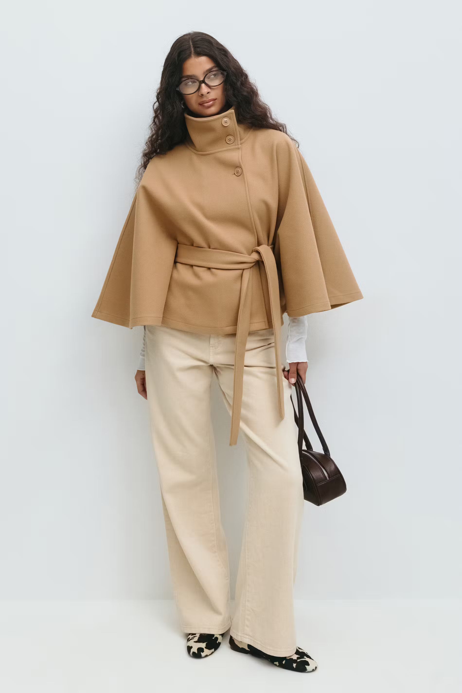 Elora - Belted Cape Jacket