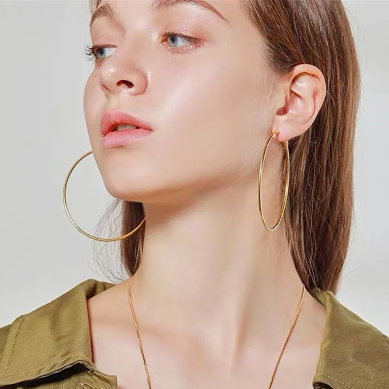 Elegant Hoop Earrings Set - Nini