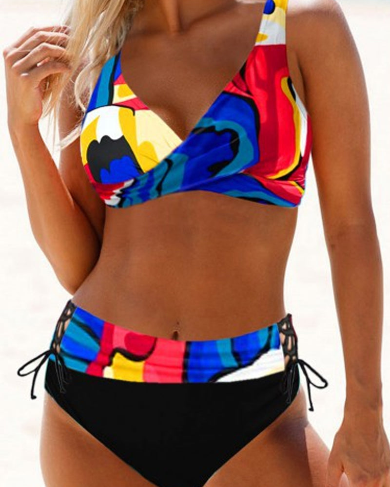 Colorful bikini swimsuit