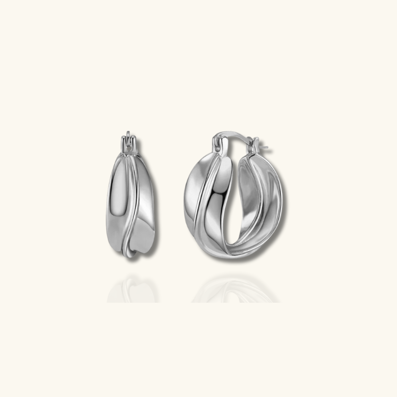 Cute Vintage Braided Hoop Earrings - Miniature Style