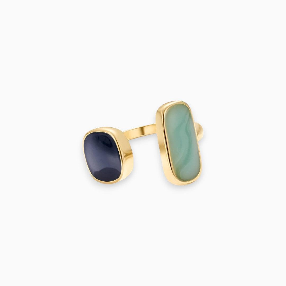 Elegant Ladies' Ring with Gemstone - Calm of Water for a Calm and Chic Look