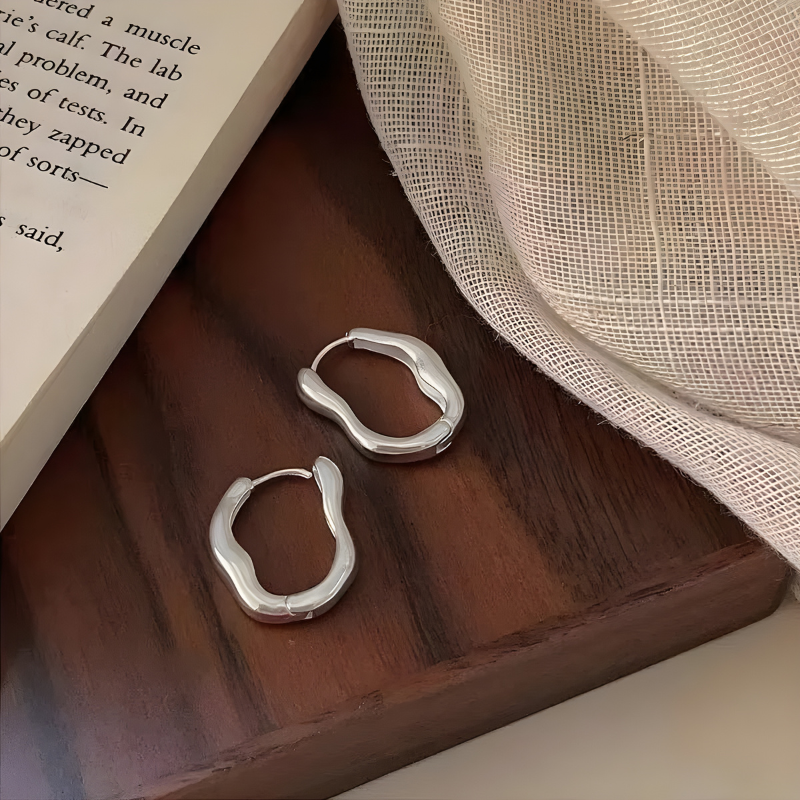 Elegant Irregular Hoop Earrings - Olivia