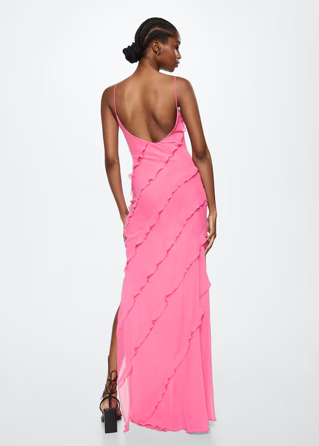 Madelyn Chiffon Ruffle Maxi Dress