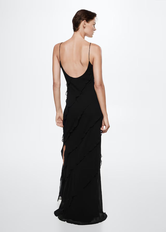 Madelyn Chiffon Ruffle Maxi Dress