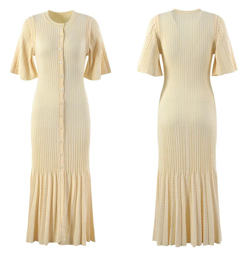 Olivia Openwork Knit Dress