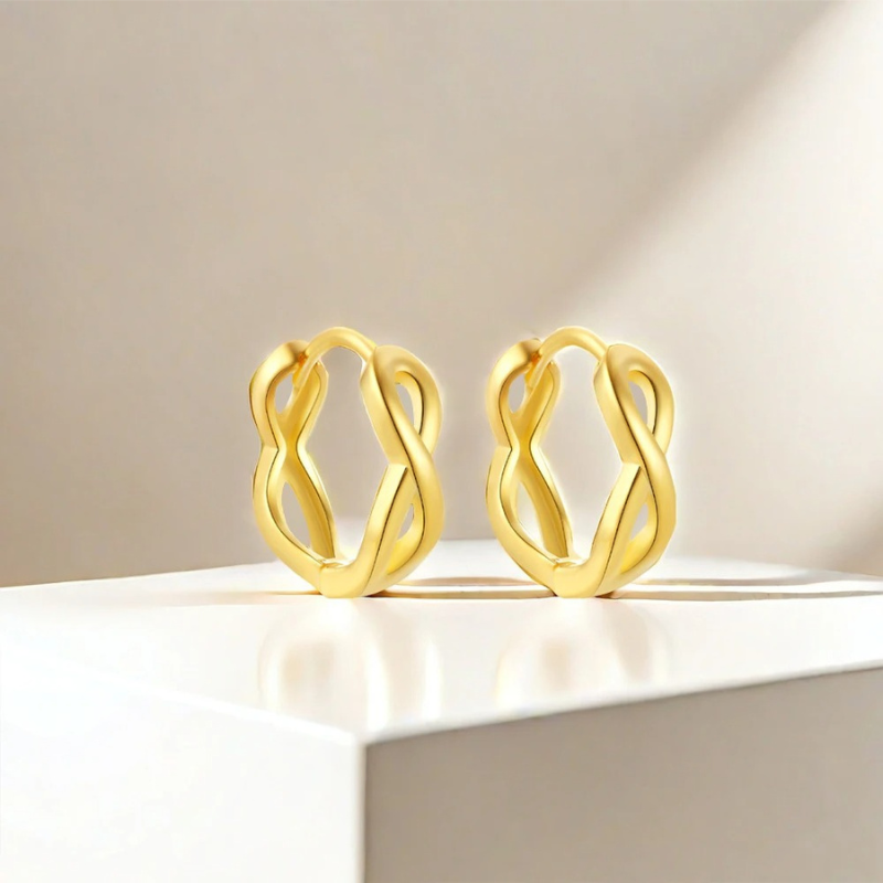Elegant Infinite Earrings - Sarah for a timeless and stylish look